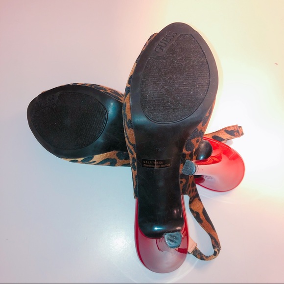 Guess animal print stiletto heel SZ 71/2 - Picture 3 of 8